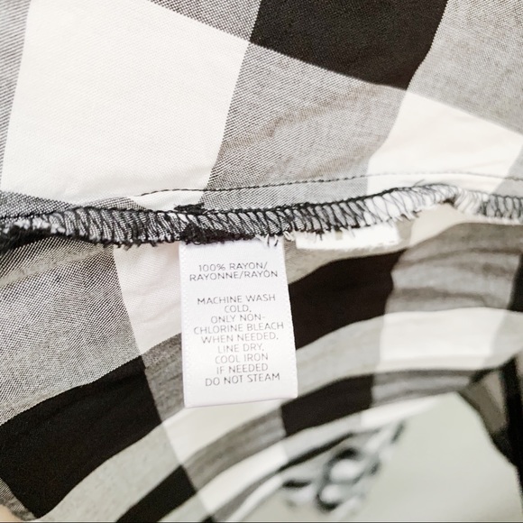 LOFT Buffalo Check Sleeveless Tie Waist Dress - Picture 6 of 8